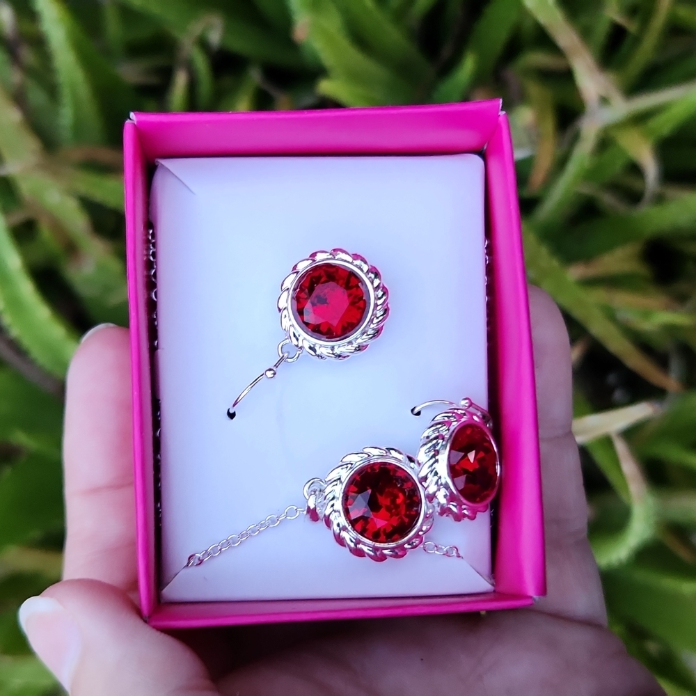 NEW! JANUARY - Birthstone Necklace & Earring  Set -  January